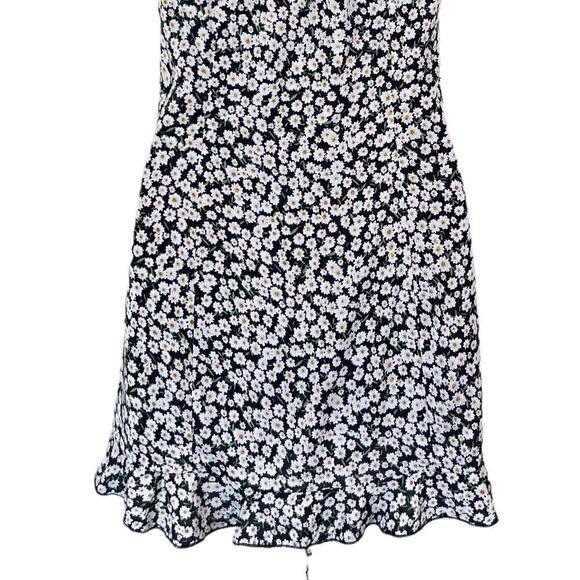 Princess Polly McLeod Blue Floral Drawstring Ruched Halter Ruffle Mini Dress - Picture 13 of 16